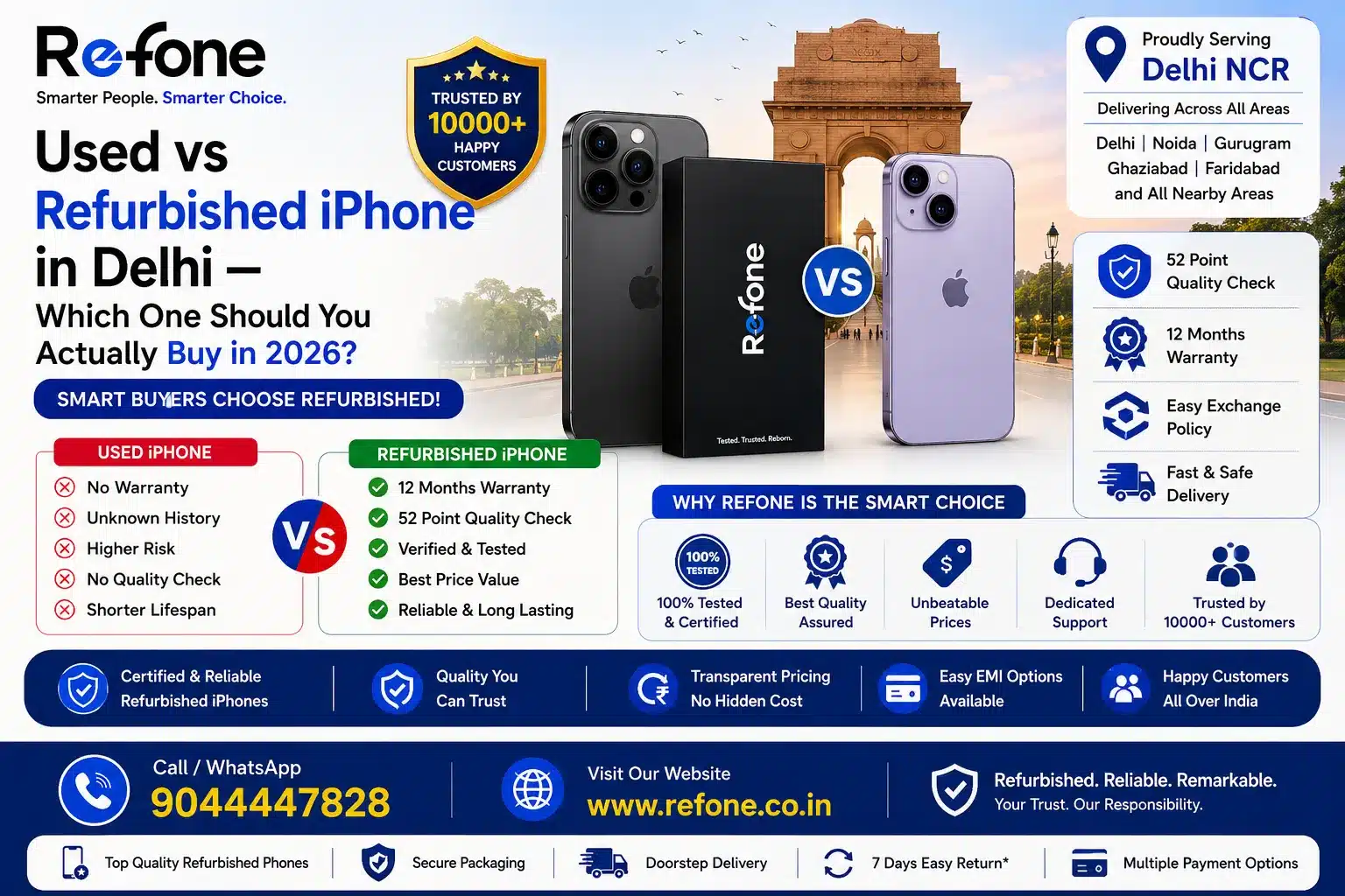 Used vs Refurbished iPhone in Delhi — Which One Should You Actually Buy in 2026?