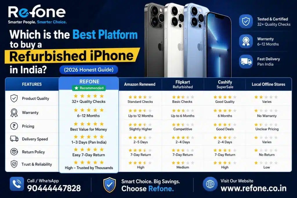 Best Platform to buy a refurbished iPhone in India