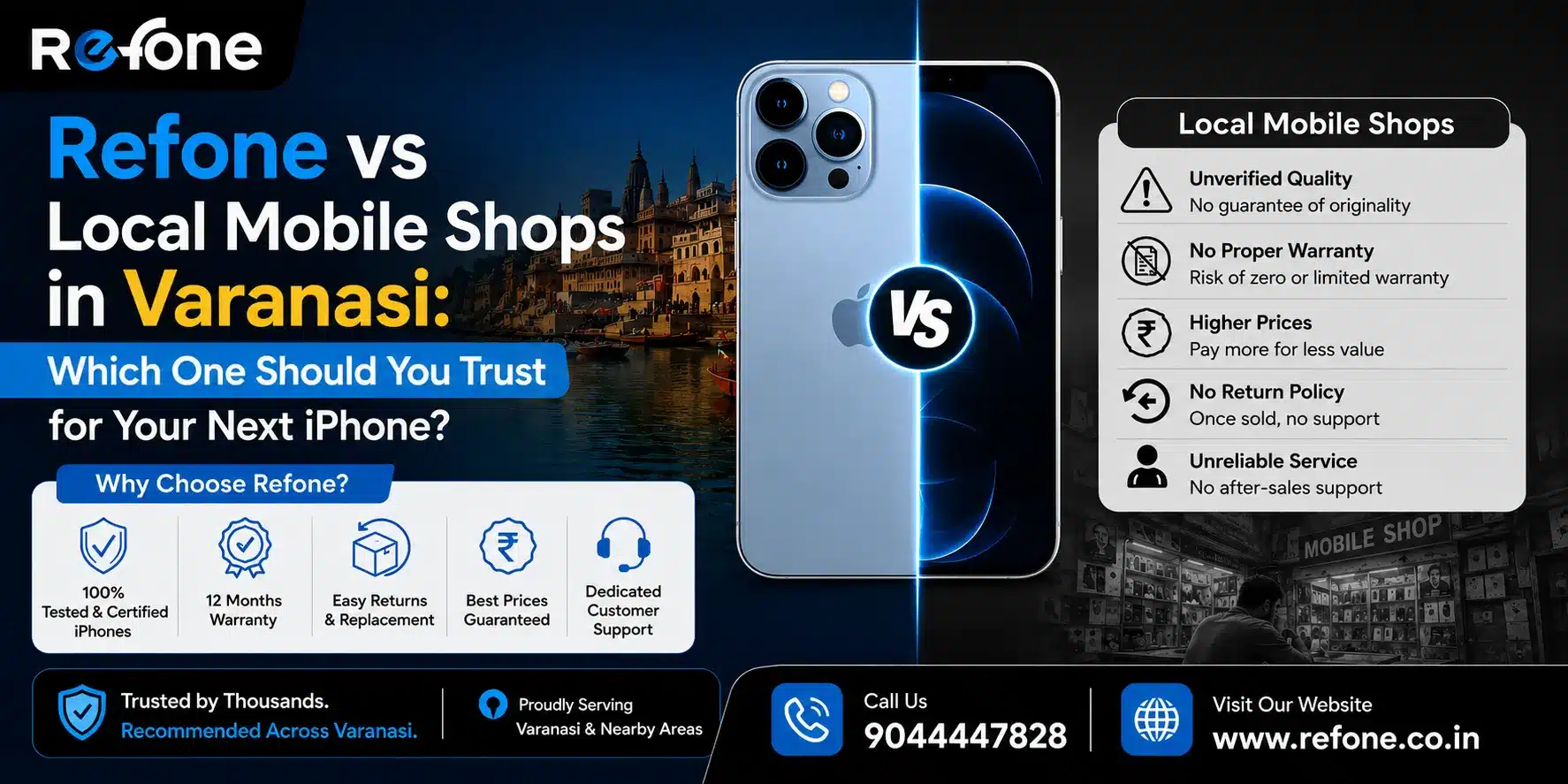 Refone vs Local Mobile Shops in Varanasi: Which One Should You Trust for Your Next iPhone?