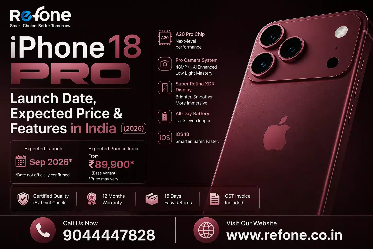 iPhone 18 Launch Date, Expected Price & Features in India (2026)