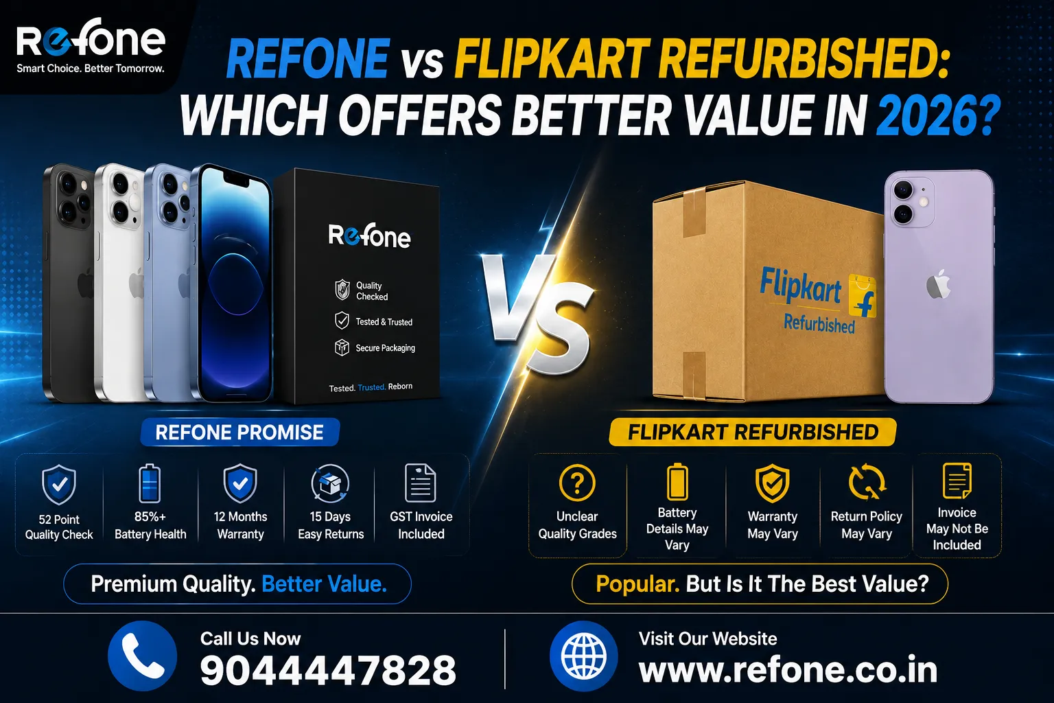 Refone vs Flipkart Refurbished: Which Offers Better Value in 2026?