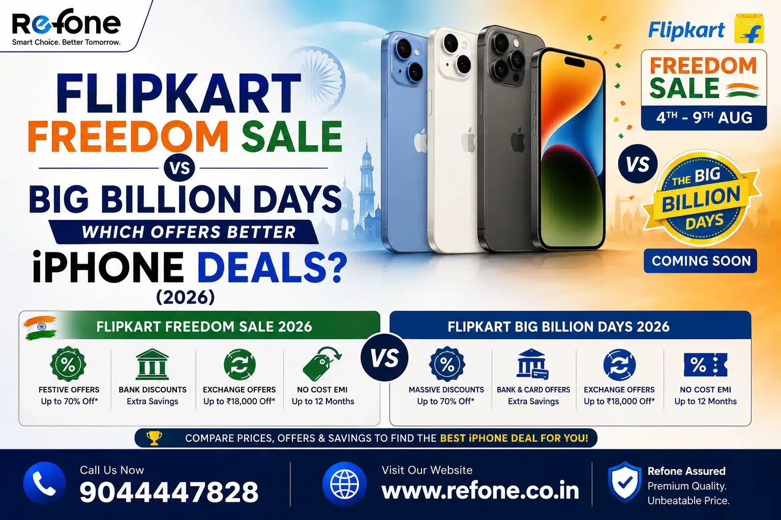 Flipkart Freedom Sale vs Big Billion Days: Which Offers Better iPhone Deals? (2026)