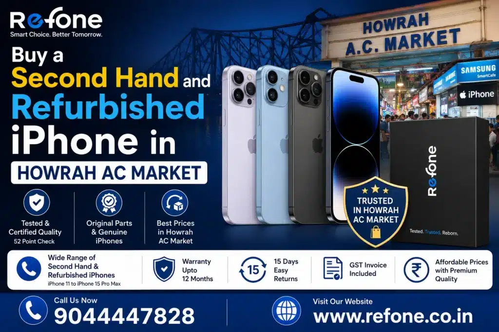 Buy a Second Hand and Refurbished iPhone in Howrah AC Market