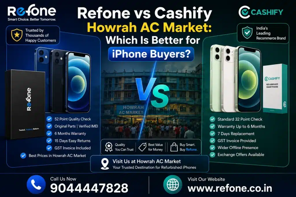 Refone vs Cashify Howrah AC Market
