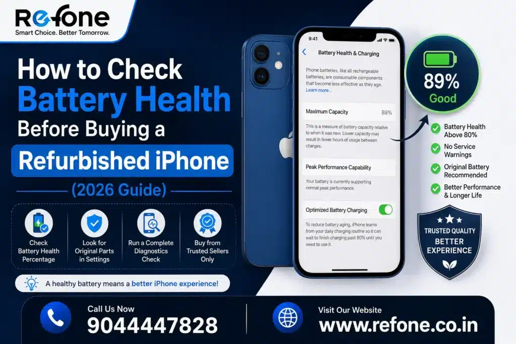 Check Battery Health Before Buying a Refurbished iPhone (2026 Guide)