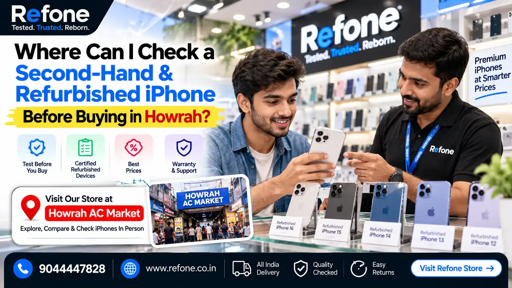 Where Can I Check a Second-Hand and Refurbished iPhone Before Buying in Howrah?