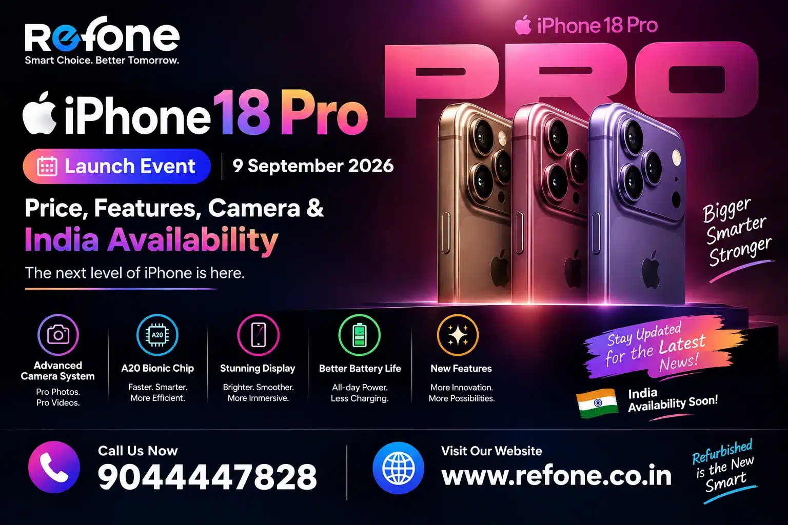 iPhone 18 Pro Launch Event, 9 September 2026: Price, Features, Camera and India Availability