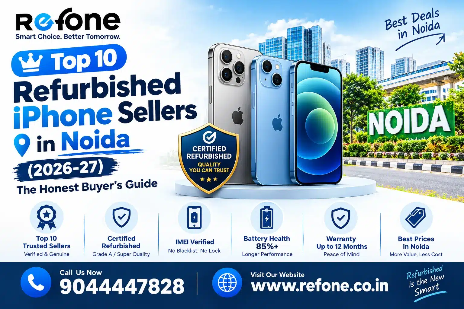 Top 10 Refurbished iPhone Sellers in Noida (2026-27): The Honest Buyer Guide