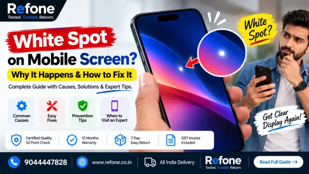 White Spot on Mobile Screen
