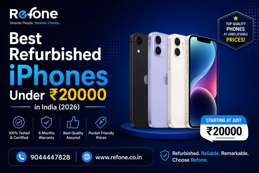 Best Refurbished iPhones Under ₹20000 in India (2026)